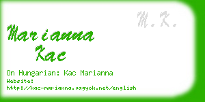 marianna kac business card